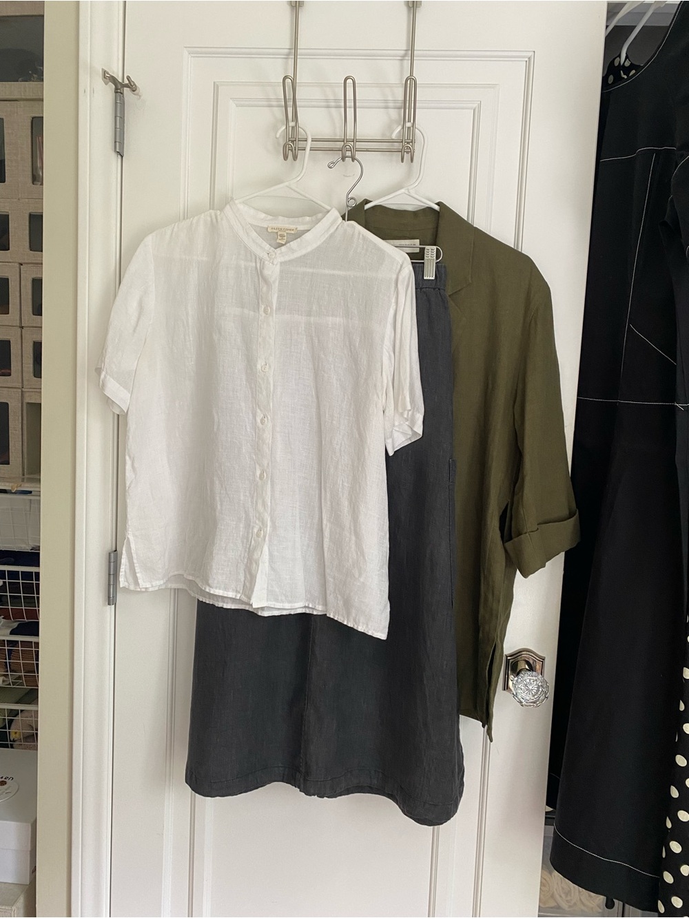 Eileen Fisher: Classic Charcoal Grey Women’s A-Line Skirt with Pockets - Picture 6 of 7